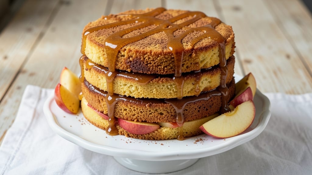 Apple Caramel Cake Recipe UK: Buttery Streusel Crown Over Spiced Apple Swirls