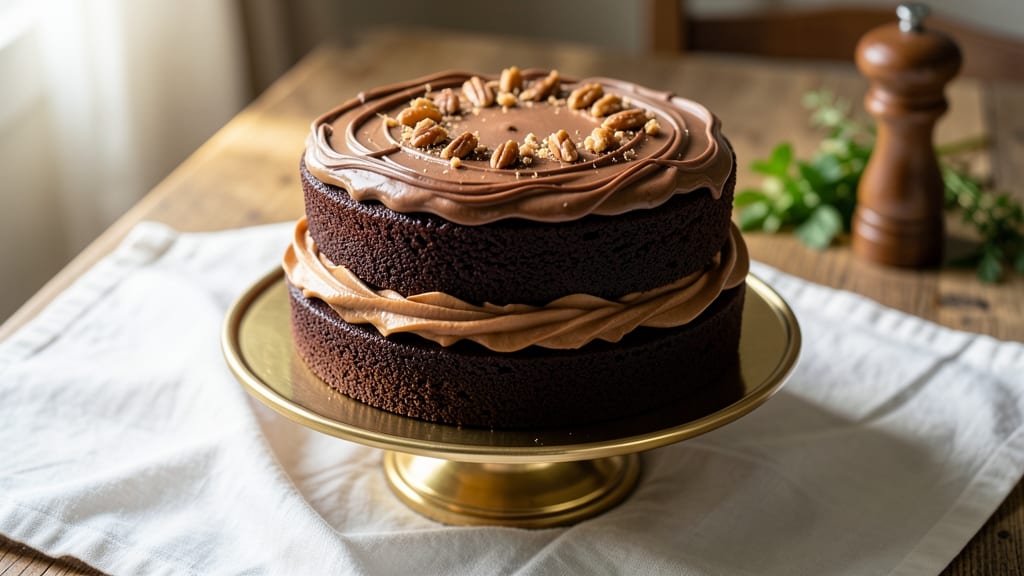 Ashleigh Wright's German Chocolate Cake Recipe: Pecan-Studded Layers with Coffee Frosting