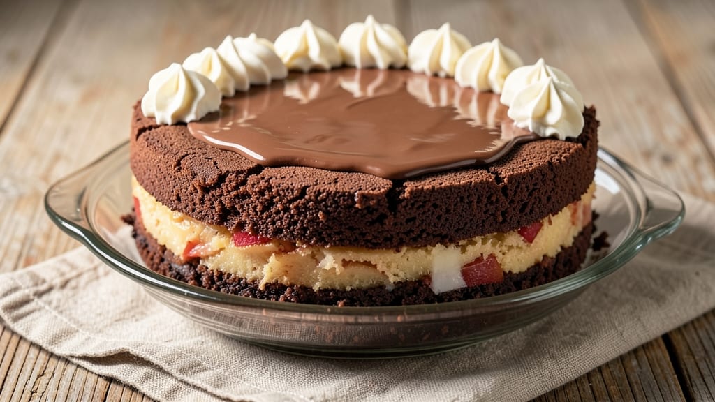 Apple Egg Cocoa Cake Recipe: Warm Spiced Layers With Molten Chocolate Heart