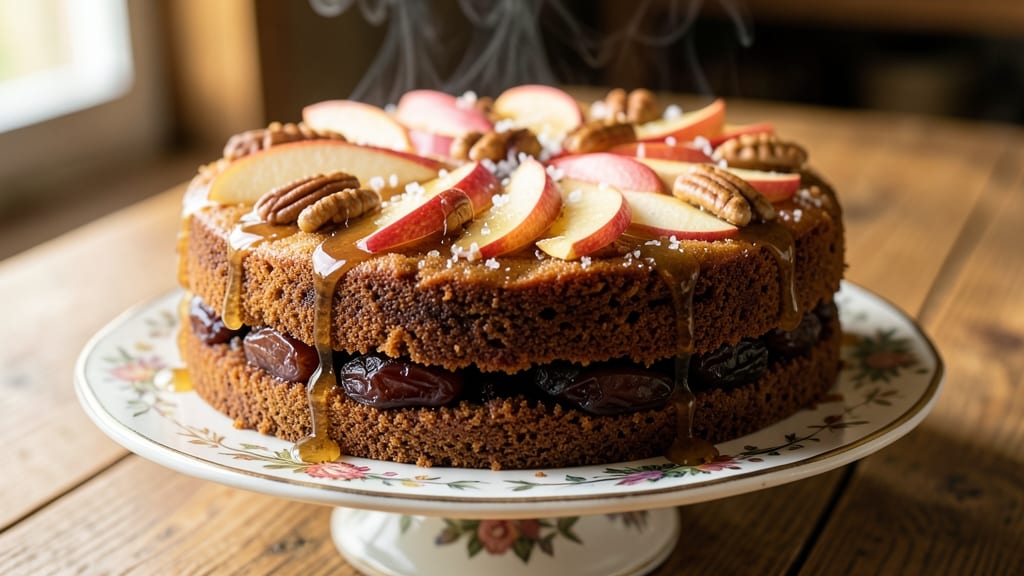 Apple Date and Pecan Cake Recipe: Warm Spiced Layers with Crunchy Top Magic