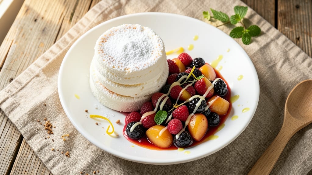 Angel Food Cake and Fruit Pie Filling Recipe: Light-Air Cloud With Bursting Fruit Flavors