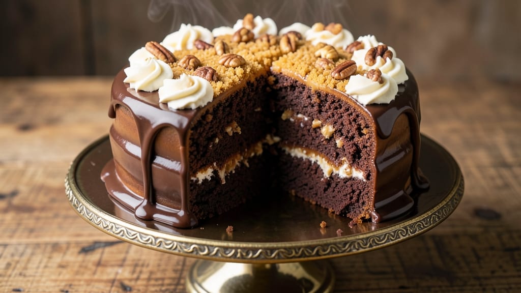Alton Brown's German Chocolate Cake Recipe: Pecan-Studded Layers With Creamy Frosting