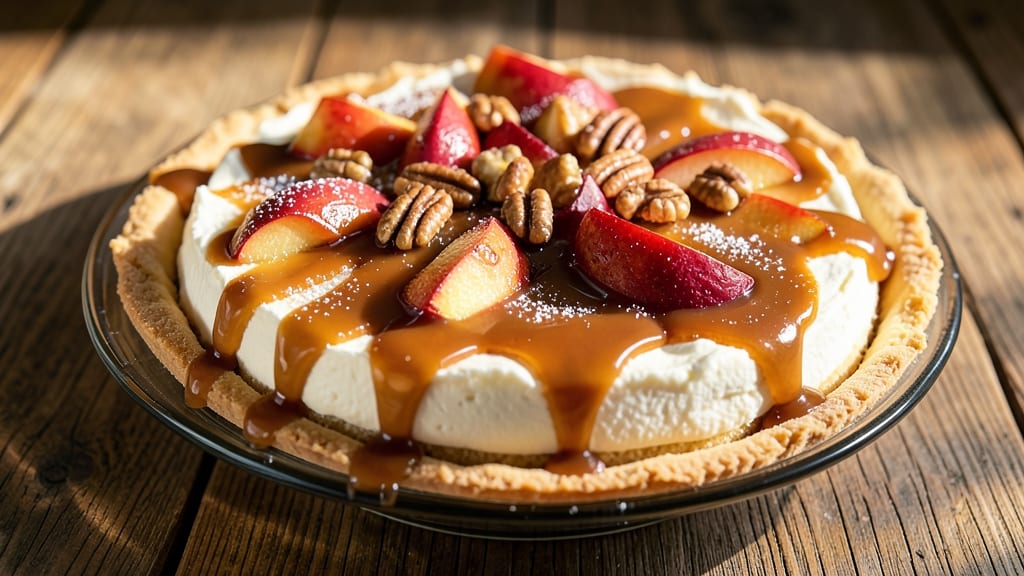 Apple Caramel Brandy Cheesecake Recipe: Boozy Spiced Layers With Crispy Top