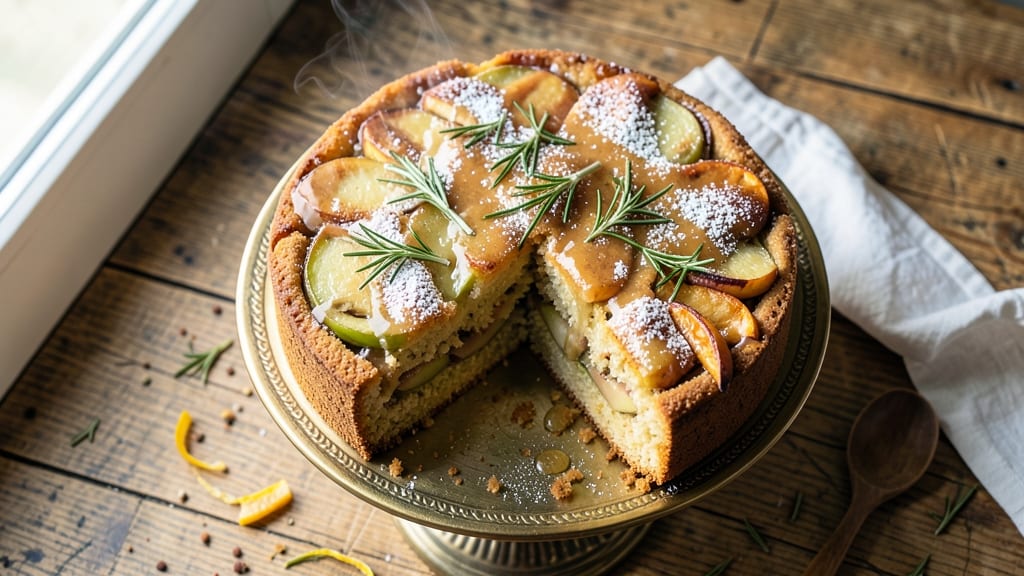 Apple Rosemary Cake Recipe: Herbal Notes and Spiced Apple Harmony