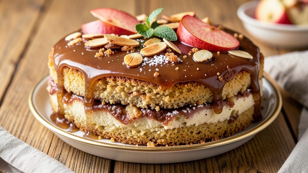 Apple Whiskey Cake Recipe: Boozy Caramelized Layers With Spiced Frosting