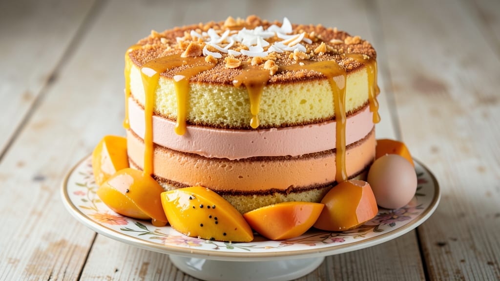 Asian Mango Cake Recipe: Tropical Layers with Silky Mango Filling