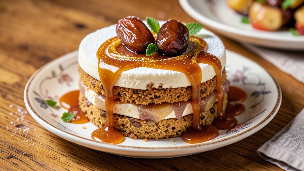 Apple Date Caramel Cake Recipe: Warm Spiced Layers With Gooey Caramel Streaks